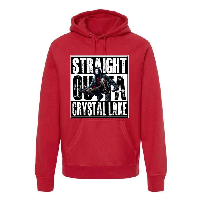 Straight Outta Crystal Lake Jason Voorhees Horror Halloween Premium Hoodie