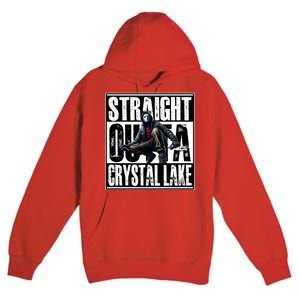 Straight Outta Crystal Lake Jason Voorhees Horror Halloween Premium Pullover Hoodie