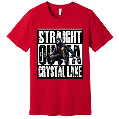 Straight Outta Crystal Lake Jason Voorhees Horror Halloween Premium T-Shirt