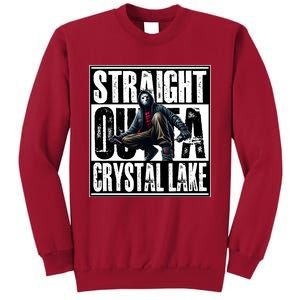 Straight Outta Crystal Lake Jason Voorhees Horror Halloween Tall Sweatshirt