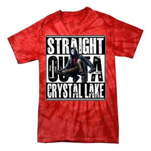 Straight Outta Crystal Lake Jason Voorhees Horror Halloween Tie-Dye T-Shirt