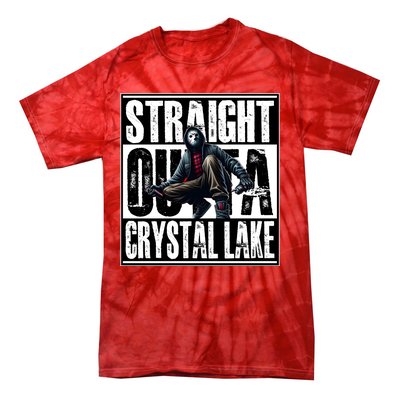 Straight Outta Crystal Lake Jason Voorhees Horror Halloween Tie-Dye T-Shirt