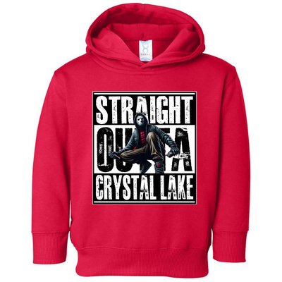 Straight Outta Crystal Lake Jason Voorhees Horror Halloween Toddler Hoodie