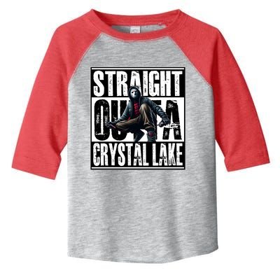 Straight Outta Crystal Lake Jason Voorhees Horror Halloween Toddler Fine Jersey T-Shirt