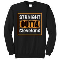 Straight Outta Cleveland Ohio USA Retro Distressed Vintage Sweatshirt