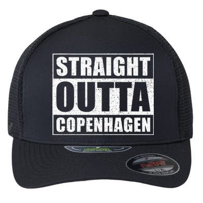 Straight Outta Copenhagen Denmark Copenhagen Flexfit Unipanel Trucker Cap