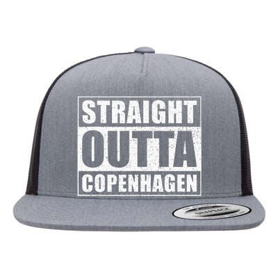 Straight Outta Copenhagen Denmark Copenhagen Flat Bill Trucker Hat