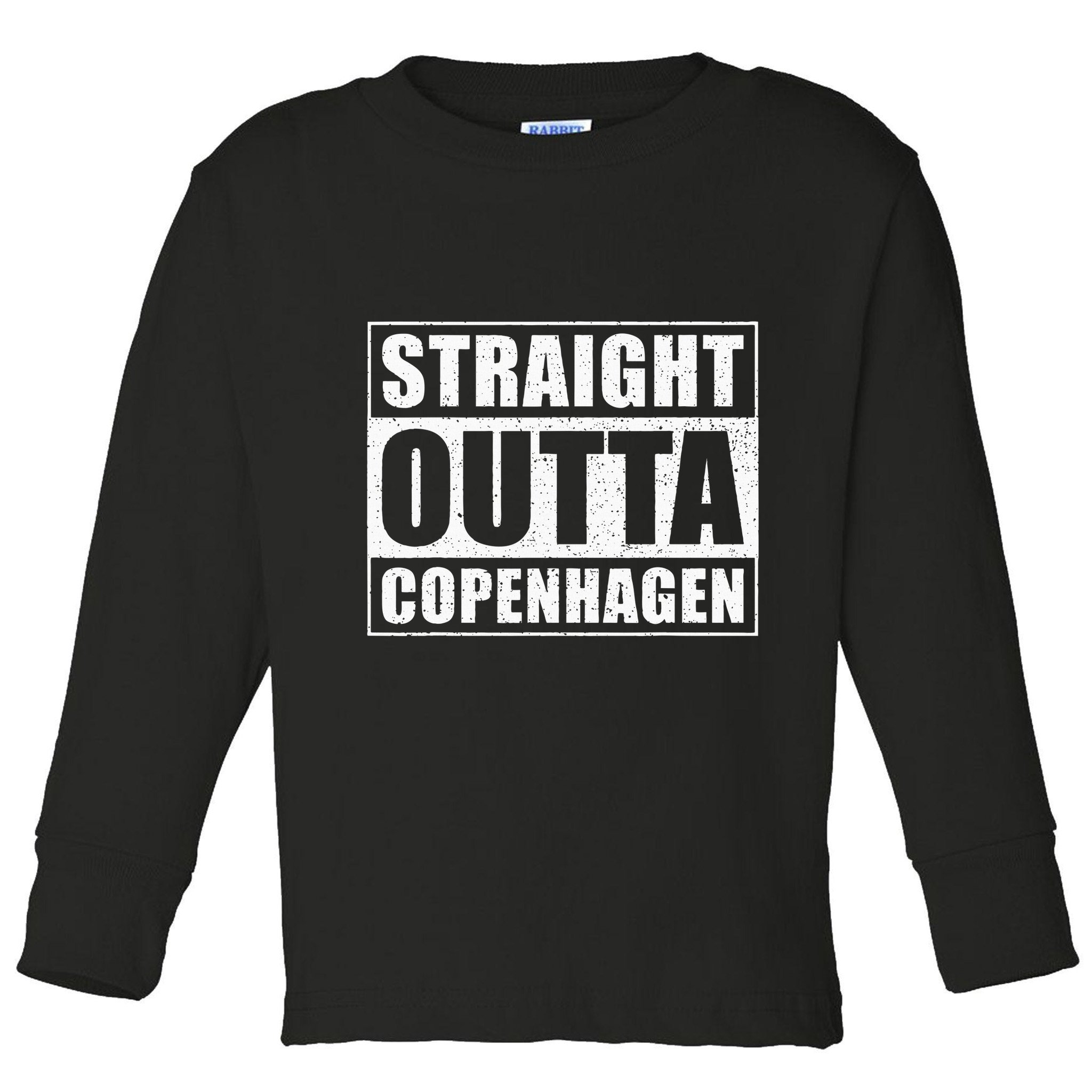 Straight Outta Copenhagen Denmark Copenhagen Toddler Long Sleeve Shirt