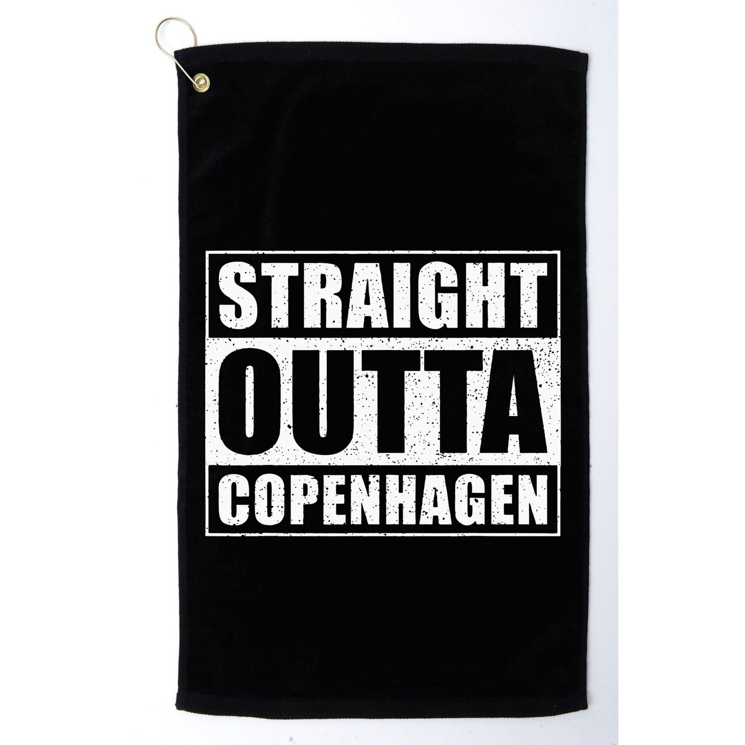 Straight Outta Copenhagen Denmark Copenhagen Golf Towel