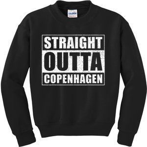 Straight Outta Copenhagen Denmark Copenhagen Kids Sweatshirt