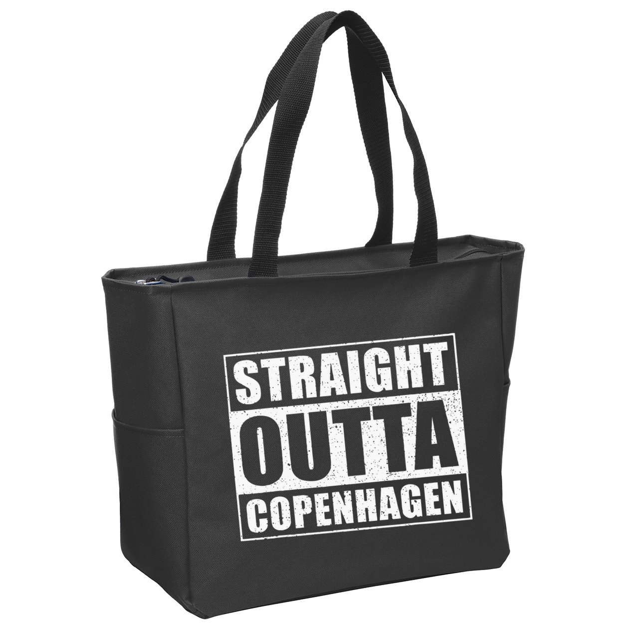 Straight Outta Copenhagen Denmark Copenhagen Zip Tote Bag