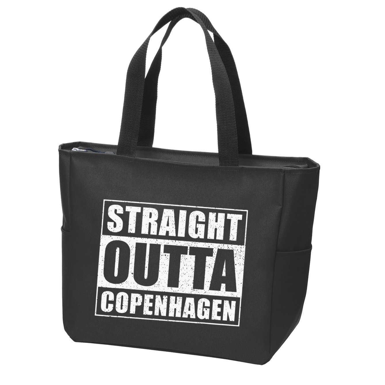 Straight Outta Copenhagen Denmark Copenhagen Zip Tote Bag