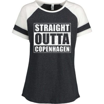 Straight Outta Copenhagen Denmark Copenhagen Enza Ladies Jersey Colorblock Tee