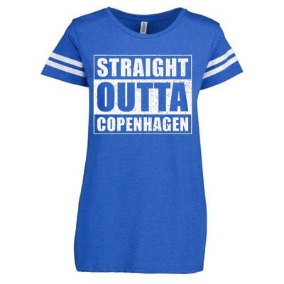 Straight Outta Copenhagen Denmark Copenhagen Enza Ladies Jersey Football T-Shirt