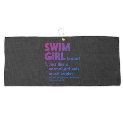 Swim Only Cooler Definition Swimmers Gift Large Microfiber Waffle Golf Towel