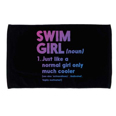 Swim Only Cooler Definition Swimmers Gift Microfiber Hand Towel