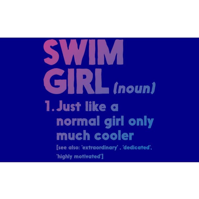 Swim Only Cooler Definition Swimmers Gift Bumper Sticker