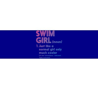 Swim Only Cooler Definition Swimmers Gift Bumper Sticker