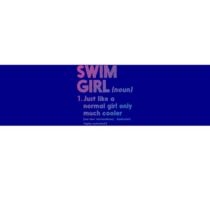 Swim Only Cooler Definition Swimmers Gift Bumper Sticker