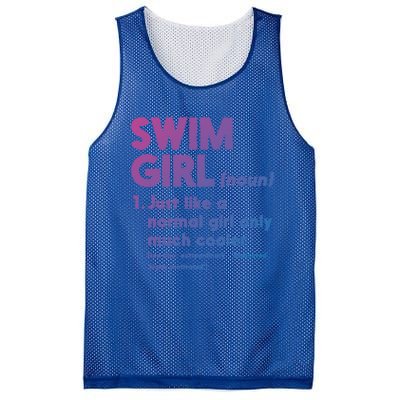 Swim Only Cooler Definition Swimmers Gift Mesh Reversible Basketball Jersey Tank