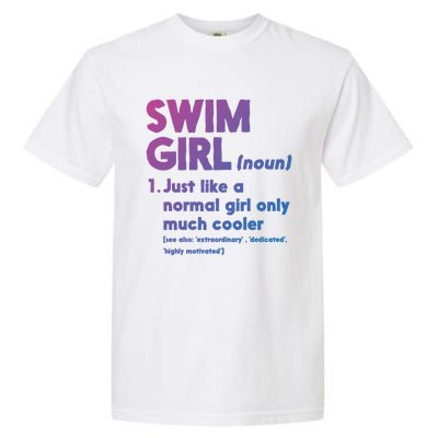 Swim Only Cooler Definition Swimmers Gift Garment-Dyed Heavyweight T-Shirt