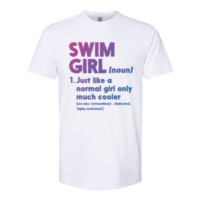 Swim Only Cooler Definition Swimmers Gift Softstyle CVC T-Shirt