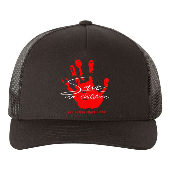 Save Our Children End Human Trafficking Yupoong Adult 5-Panel Trucker Hat