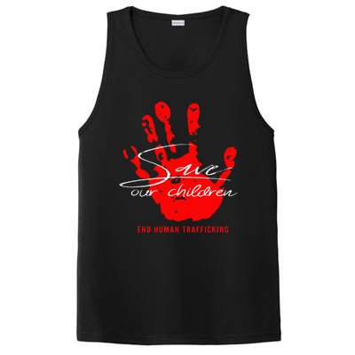 Save Our Children End Human Trafficking PosiCharge Competitor Tank