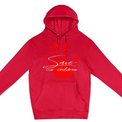 Save Our Children End Human Trafficking Premium Pullover Hoodie