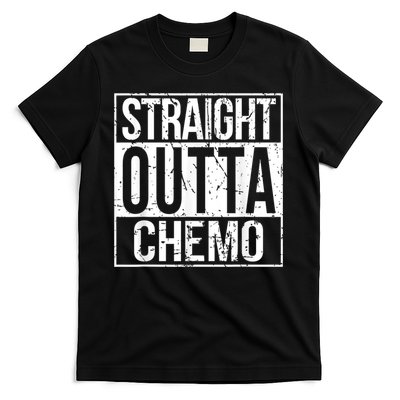 Straight Outta Chemo Battle Cancer Awareness T-Shirt