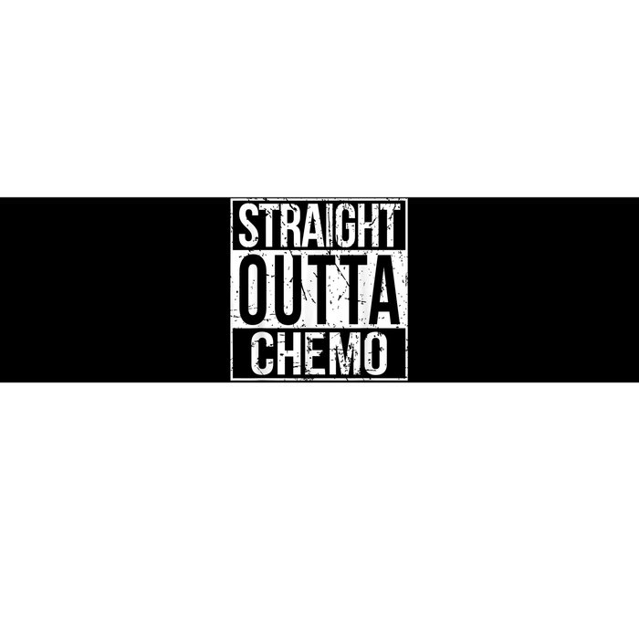 Straight Outta Chemo Battle Cancer Awareness Bumper Sticker