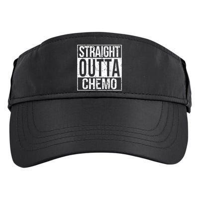 Straight Outta Chemo Battle Cancer Awareness Adult Drive Performance Visor