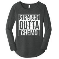 Straight Outta Chemo Battle Cancer Awareness Women's Perfect Tri Tunic Long Sleeve Shirt