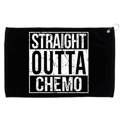 Straight Outta Chemo Battle Cancer Awareness Grommeted Golf Towel