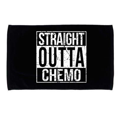 Straight Outta Chemo Battle Cancer Awareness Microfiber Hand Towel