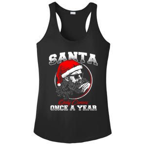 Santa Ony Comes Once A Year Naughty Santa Claus Dirty Joke Gift Ladies PosiCharge Competitor Racerback Tank