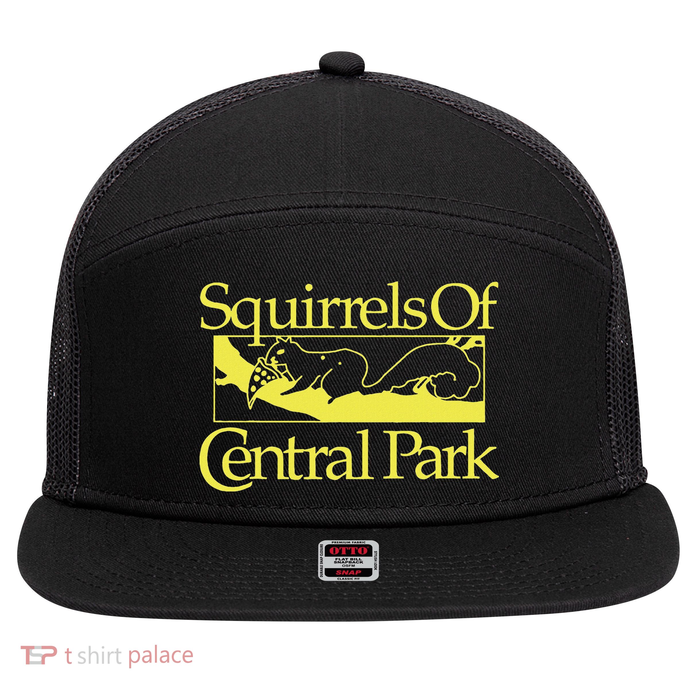 Squirrels Of Central Park 7 Panel Mesh Trucker Snapback Hat