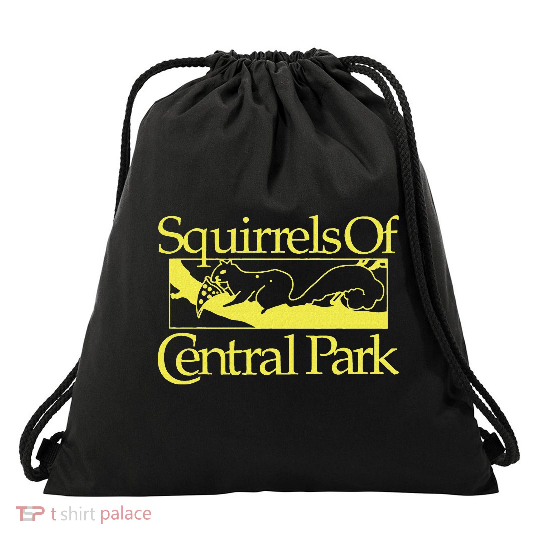 Squirrels Of Central Park Drawstring Bag