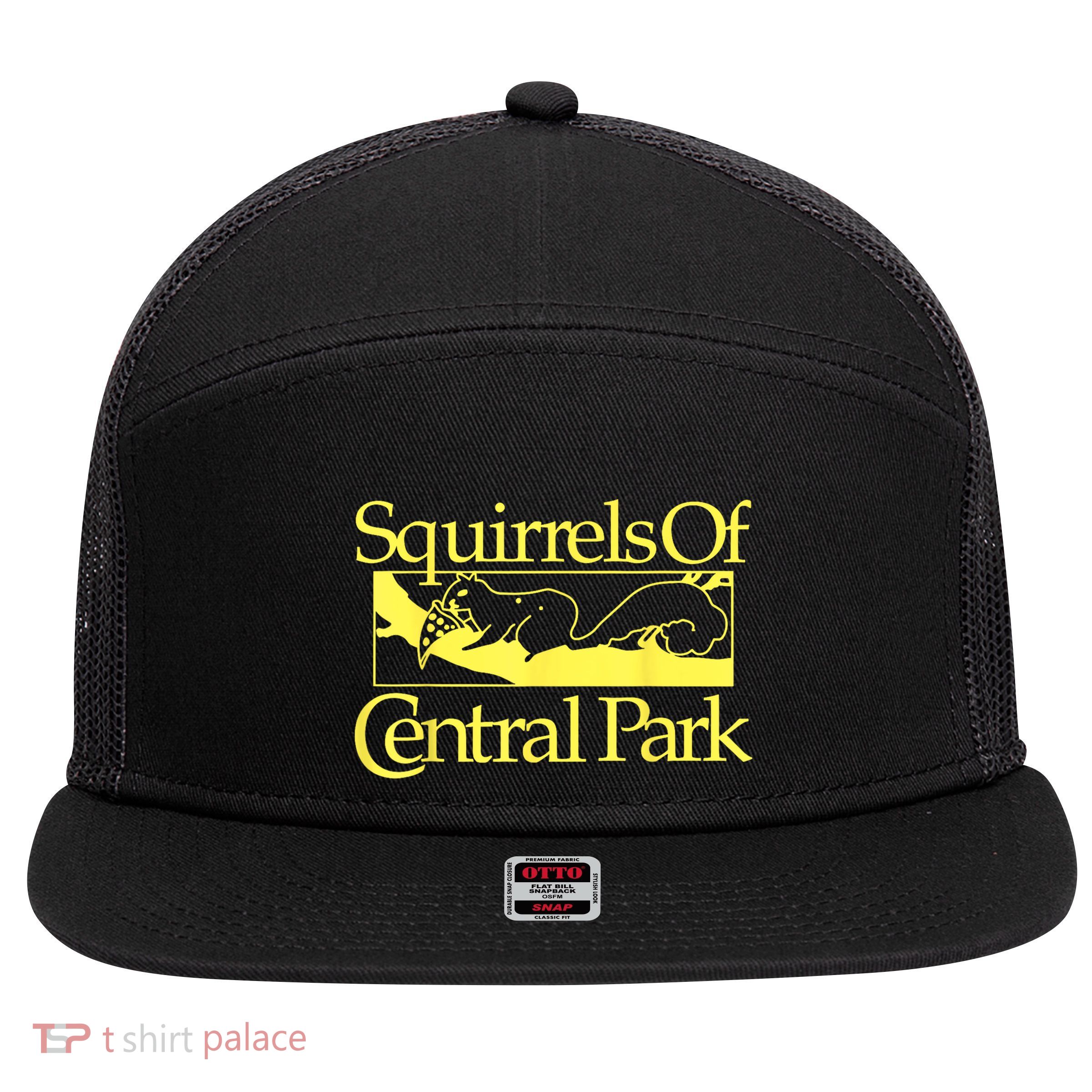 Squirrels Of Central Park 7 Panel Mesh Trucker Snapback Hat