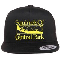 Squirrels Of Central Park Flat Bill Trucker Hat