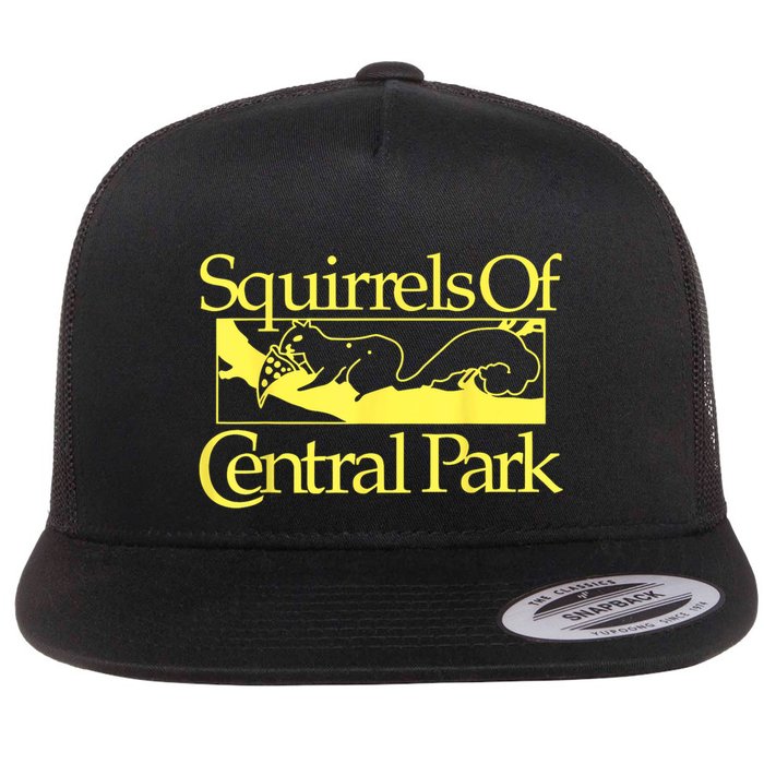 Squirrels Of Central Park Flat Bill Trucker Hat