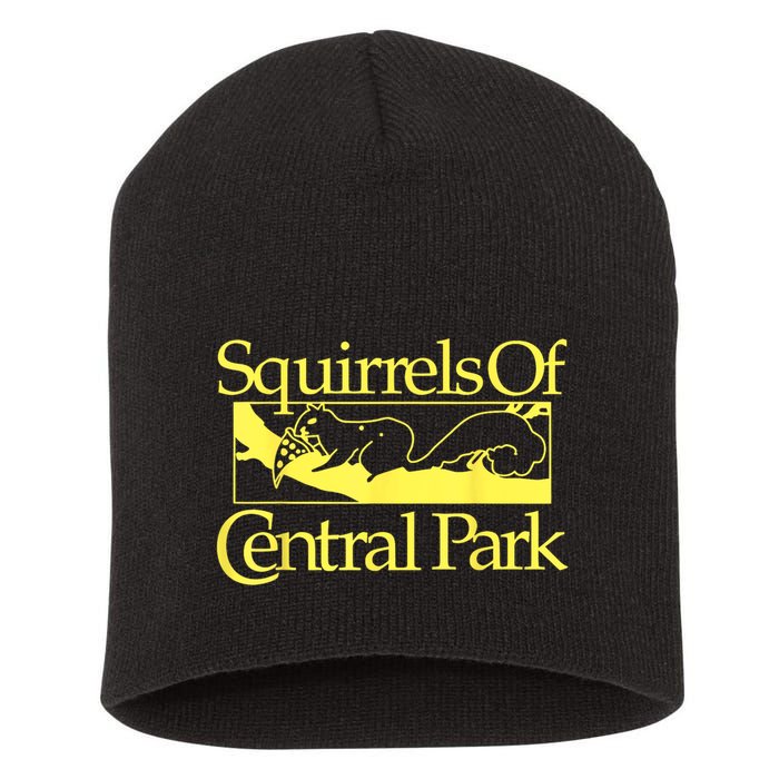 Squirrels Of Central Park Short Acrylic Beanie