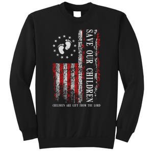 Save Our Children Are Gift From The Lord Freedom USA Flag Sweatshirt