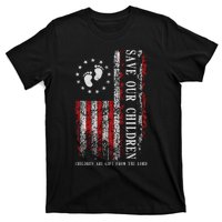 Save Our Children Are Gift From The Lord Freedom USA Flag T-Shirt