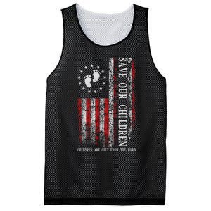 Save Our Children Are Gift From The Lord Freedom USA Flag Mesh Reversible Basketball Jersey Tank