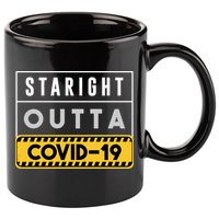 Straight Outta Covid 19 11oz C Handle Ceramic Mug