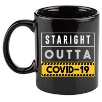 Straight Outta Covid 19 11oz C Handle Ceramic Mug