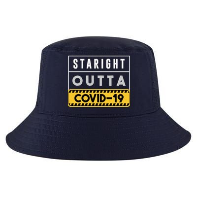 Straight Outta Covid 19 Cool Comfort Performance Bucket Hat
