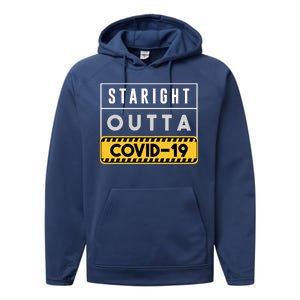 Straight Outta Covid 19 Performance Fleece Hoodie