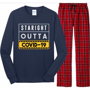 Straight Outta Covid 19 Long Sleeve Pajama Set